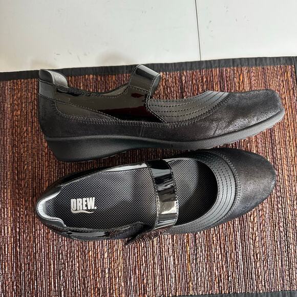 DREW GENOA BLACK ORTHAPEDIC COMFORT MARYJANES 10w wide - Picture 11 of 11